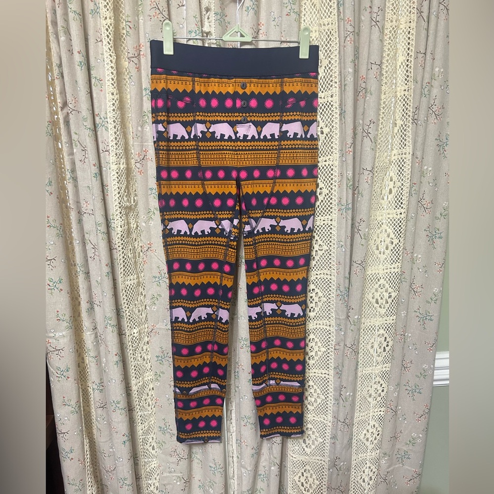 Free People Movement Printed High‎ Rise Leggings Size M NWOT